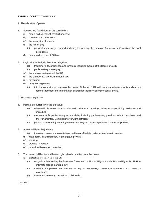 Contents - Faculty of Law - University of Cambridge