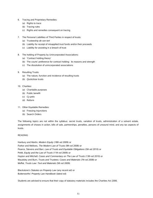 Contents - Faculty of Law - University of Cambridge