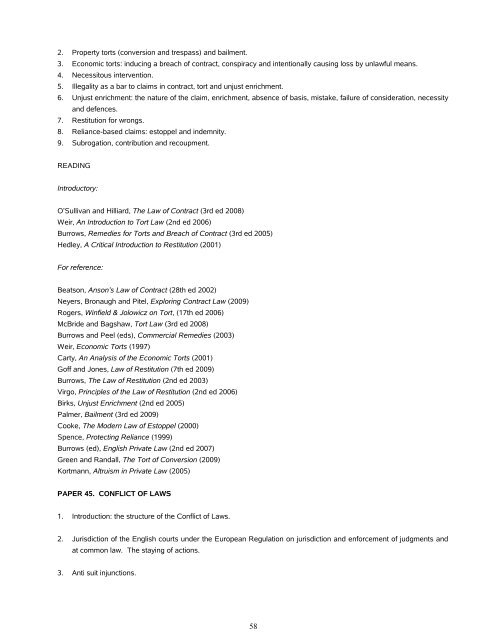 Contents - Faculty of Law - University of Cambridge