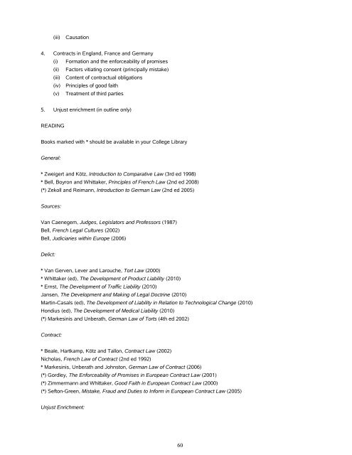 Contents - Faculty of Law - University of Cambridge