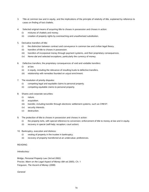 Contents - Faculty of Law - University of Cambridge