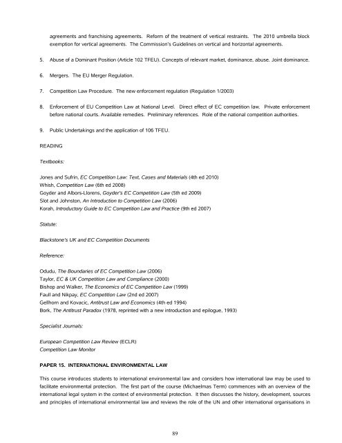 Contents - Faculty of Law - University of Cambridge