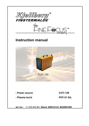 Instruction manual - Walsh Engineering