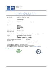 IEC EX Certificate - Tranberg