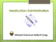 Medication Administration and Injections - Wheaton Franciscan ...