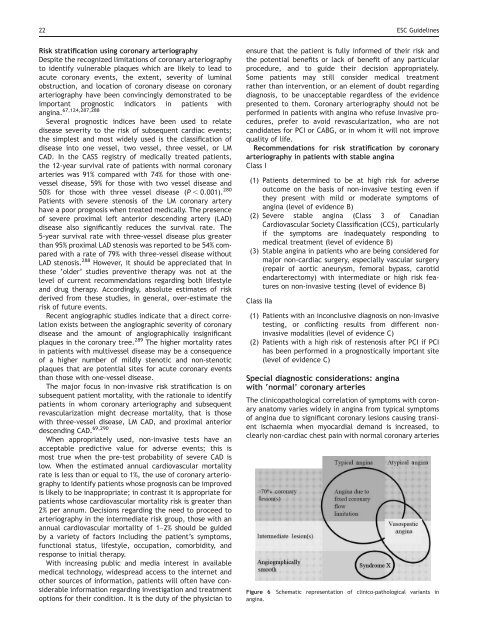 Guidelines on the Management of Stable Angina Pectoris ... - Cardio