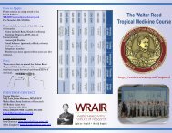 The Walter Reed Tropical Medicine Course - Walter Reed Army ...