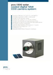 pco.1300 solar cooled digital 12bit CCD camera system