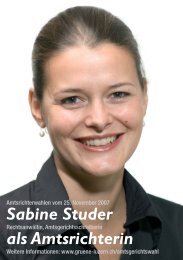 Sabine Studer als Amtsrichterin - GrÃ¼ne Luzern