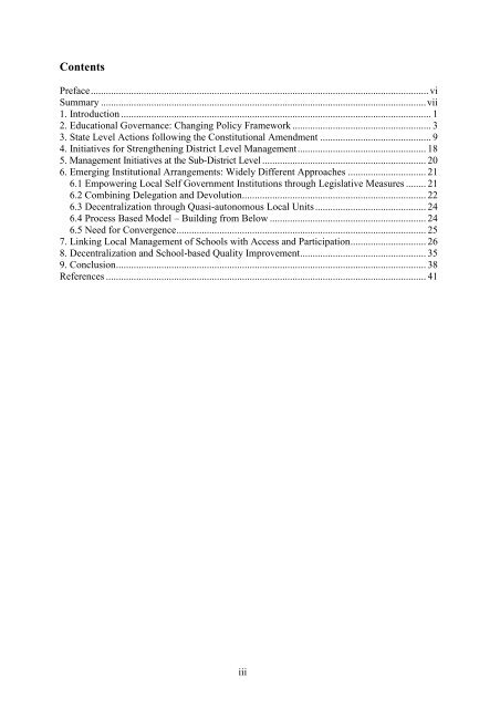 Changing Framework of Local Governance and - Create