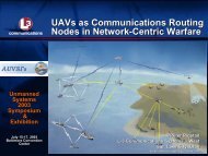 UAVs as Communications Routing Nodes in Network ... - aero.com