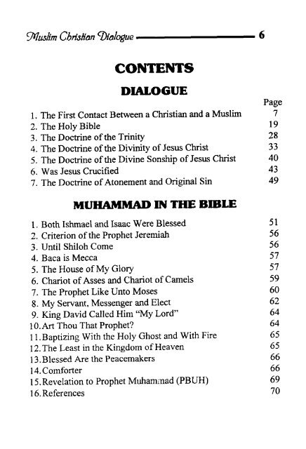 Muslim Christian Dialogue - Islamicbook.ws