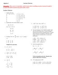 Algebra 1 Practice for Section 2 No Answers.pdf - Miami Arts Charter ...