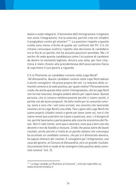 Rumeni a Bergamo - Rapporto Immigrazione 2006