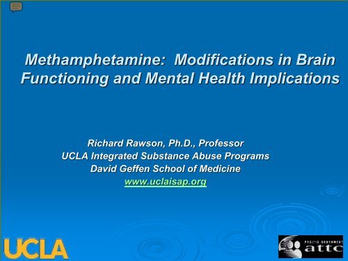 Methamphetamine - UCLA Integrated Substance Abuse Programs