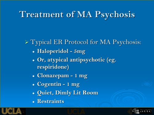 Methamphetamine - UCLA Integrated Substance Abuse Programs