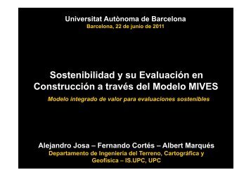 Resumen de la metodologÃ­a MIVES - ICTA - Universitat AutÃ²noma ...