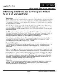 Interfacing a Hantronix 320 x 240 Graphics Module to an 8-bit ...