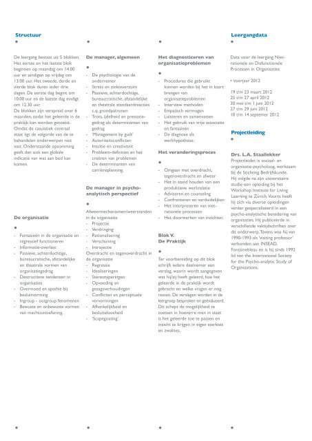 management leergang van niet-rationele en disfunctionele ...