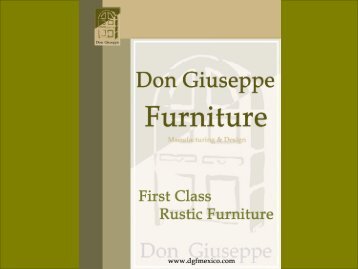 Don Giuseppe Furniture - B2B