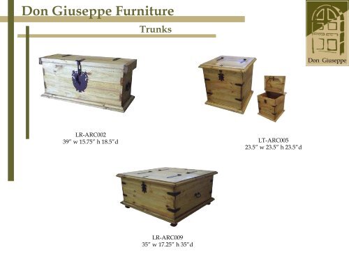 Don Giuseppe Furniture - B2B