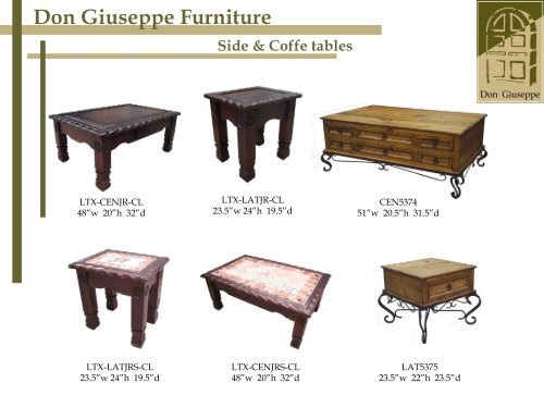 Don Giuseppe Furniture - B2B