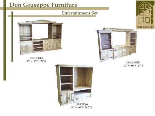 Don Giuseppe Furniture - B2B