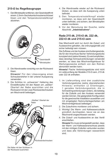 wichtig - Rada Armaturen GmbH