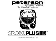 Owner's Manual - Peterson Tuners