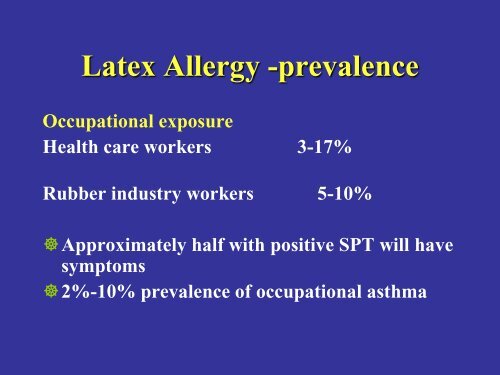 Latex Allergy - The Australian experience - LatexGlove.Info