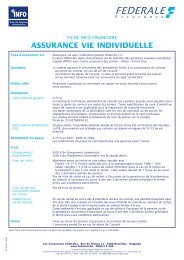 ASSURANCE VIE INDIVIDUELLE