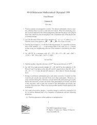 49-th Belarusian Mathematical Olympiad 1999 - IMOmath