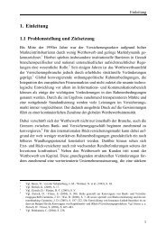 1. Einleitung 1.1 Problemstellung und Zielsetzung