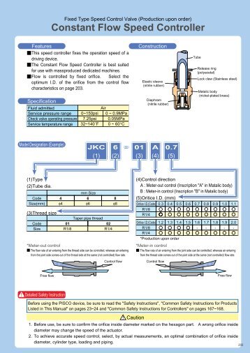 Constant Flow Speed Controller