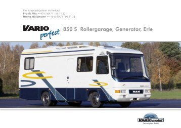 850 S Rollergarage, Generator, Erle - Vario-mobil.com