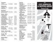 CITY SERVICES & MOVING GUIDE - Tourism Dawson Creek
