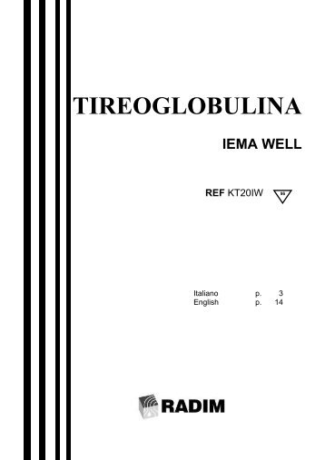 tireoglobulina iema well ref - Radim S.p.A.