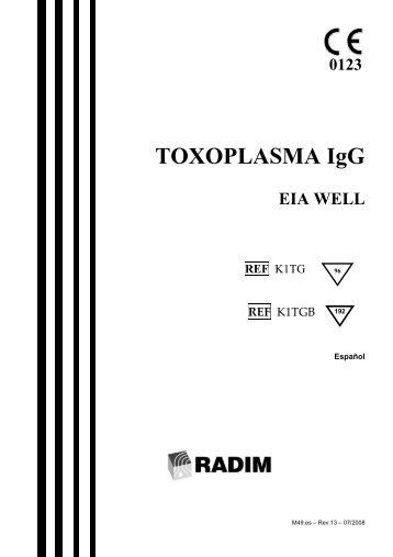 0123 TOXOPLASMA IgG EIA WELL REF - Radim S.p.A.