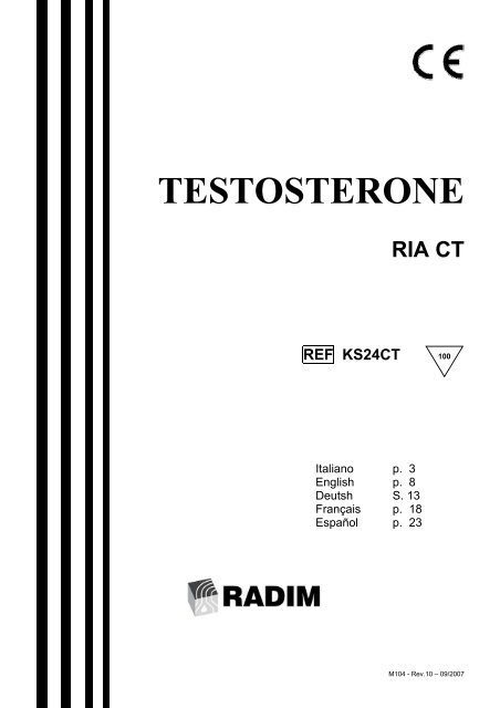 testosterone ria ct ref ks24ct - Radim S.p.A.