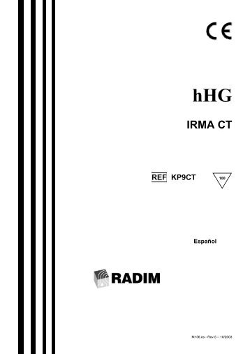 hHG IRMA CT REF KP9CT - Radim S.p.A.