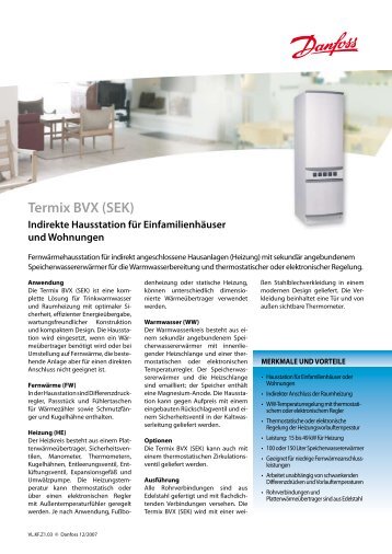 Termix BVX (SEK) - Danfoss GmbH