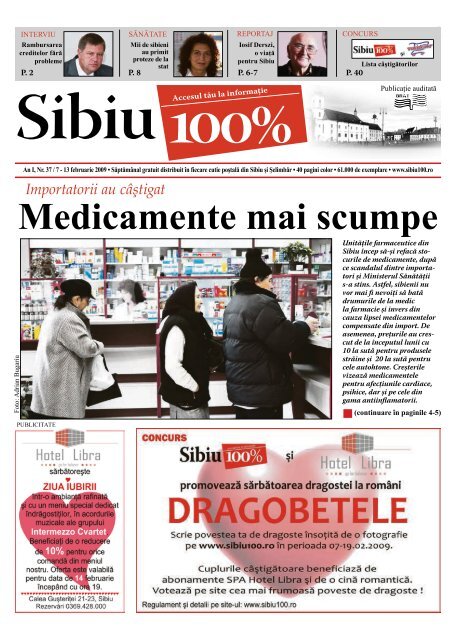 Medicamente mai scumpe - Sibiu 100