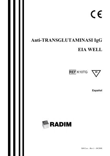 Anti-TRANSGLUTAMINASI IgG EIA WELL REF - Radim S.p.A.