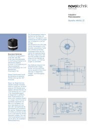 Industrie- Potentiometer Baureihe AW360 ZE - Novotechnik