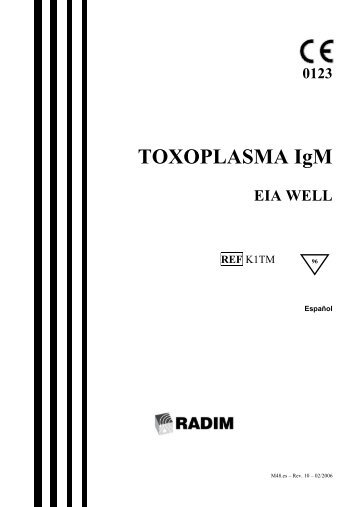 0123 TOXOPLASMA IgM EIA WELL REF - Radim S.p.A.