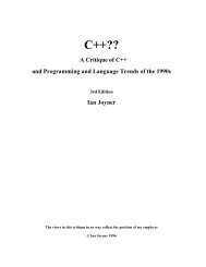 A Critique of C++ and Programming and Language Trends of the ...