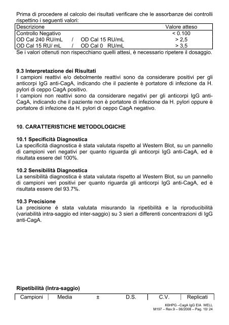 CagA IgG EIA WELL REF K6HPG - Radim S.p.A.