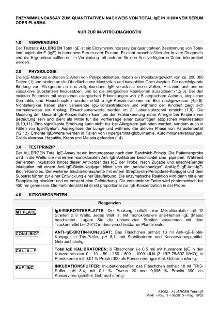 ALLERGEN Total IgE REF - Radim S.p.A.