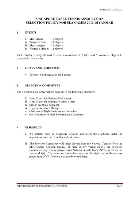 Here Singapore Table Tennis Association