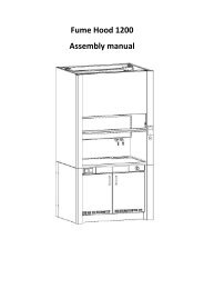 Q-Dynamic fume cupboard assembly 4.03.2011 - Bartelt